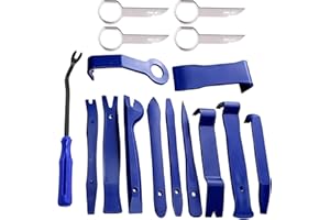 Idota 16 sztuk narzędzi dźwigni do samochodu, do demontażu listew ozdobnych, klinów z tworzywa sztucznego, narzędzia do usuwania okładzin samochodowych, uniwersalne narzędzie do naprawy samochodów