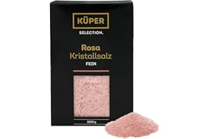 ‎KÜPER SELECTION Küper Selection 1000g Kristallsalz rosa fein - rosa Speisesalz zum Würzen und Verfeinern – 100% natürliches Salz