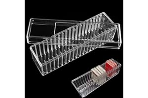 Ettonsun Caja de almacenamiento de monedas de policarbonato transparente para 20 soportes de monedas de losa para PCGS NGC PCCB PMGab