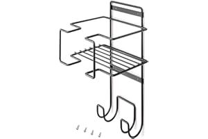 EMUCA - Soporte para Tabla de Planchar, Accesorios de Planchado y Plancha, Acero, Gris Antracita