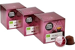 NESCAFÉ DOLCE GUSTO NESCAFÉ Dolce Gusto Peru Cajamarca Espresso Coffee Pods (Pack of 3, Total 36 Capsules)