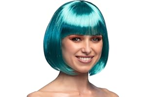 Boland - peluca de cabaret, longitud media, bob con flequillo, pelo sintético, peinado, fiesta temática, carnaval, fiesta temática, disfraz, disfraz