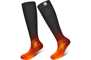SUN WILL Calzini riscaldati per uomini e donne a batteria ricaricabile elettrica calzini in inverno freddo riscaldamento termico calzini per caccia