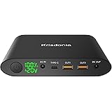 Krisdonia 25000mah Batteria Esterna per PC, Notebook, Cellulare - Power Bank con 1x TYPE-C + 1x DC + 2x USB (Quick Charge) pe