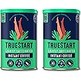 TrueStart Barista Grade Lightly Caffeinated Instant Coffee - 100g 2 pack (110 Cups), Premium Freeze Dried, Smooth Rich Coffee Beans Roast, 100% Full Flavour