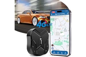Zeerkeer Traceur GPS 4G de Voiture 90 Jours en Veille Tracker en Temps Réel Visualisation à Tout Moment, Traceur GPS 6 Mois D'historique Aimant Intégré pour Une Installation Facile, App Gratuite TK905