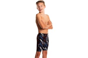 FLOW SWIM GEAR Flow Funky Jammers for Boys - Size 21 to 32 Swim Jammer Swimsuit for Practice and Competition Swimming