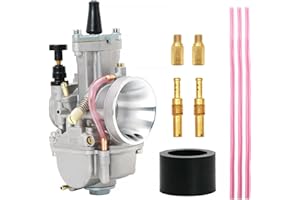 ZSDTRP PWK 30 mm Vergaser Motorrad Power Jet Carb Racing Performance Universal für 100 cc bis 150 cc Pit Dirt Bike Motocross Enduro On/Off Road ATV Quad Scooter (30 mm)