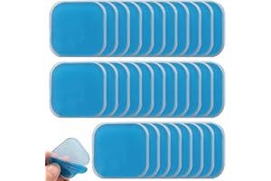 JAWUZ 30 Stück tens gerät Gel Pads Kompatibel Mit EM 59 EMS Gel Pad Anwendbar auf EM 59 Gel Pads Ersatzsets Heat Geräten Selbsthaftenden Gel-Pads Elektrische Muskelstimulation(4 * 4CM)