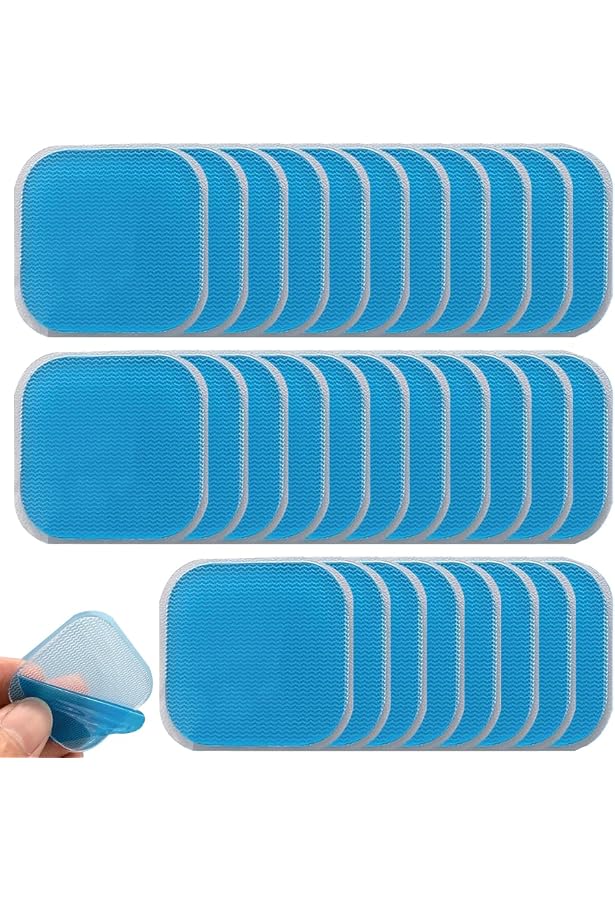 16 Coussinets Gel De Rechange Pour Appareil TENS/EMS - Auto-adhésifs 4.5x4.5cm, Compatibles Beurer EM59/EM89, Réutilisables