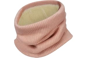 Yuson Girl Unisex Winter Warm Knitted Neck Warmer Gaiter Snood Face Scarf Loop Infinity Scarf Neckerchief Wrap Scarves for Ladies Men