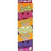 Scrub Daddy Scrub Mommy Eponge Vaisselle - Eponge Reutilisable Lavable Cuisine et Salle de Bain, Accessoire Maison, Récureur 