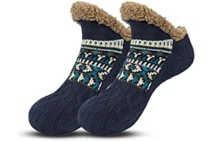 Blumacht Kapcie męskie puszyste skarpety zimowe przytulne ciepłe miękkie grube wygodne skarpety