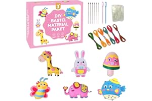 NHDDGR Confezione Da Cucito in Feltro per Bambini, Set Da Cucito Fai Da Te per Kit Cucito Bambina Cucito per Lavoretti Creativi per Pacchetto Da Cucito in Feltro Fai Da Te Creativo Ornamenti Di Peluche