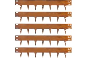 CORE EDGE Lawn Edging | Flexible Decorative Steel Edging Garden Border Edging Lawn Edging Strip Garden Border with a 100mm face height (Corten)