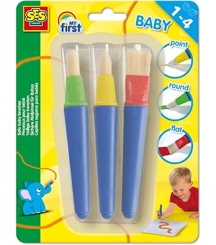 Set De 5 Pinceles Premium Pelikan Para Escuela - Puntas Planas Y Redondas (Tamaños 2,4,6,10), Madera FSC Set De 5 Pinceles Premium Pelikan Para Escuela - Puntas Planas Y Redondas (Tamaños 2,4,6,10), Madera FSC