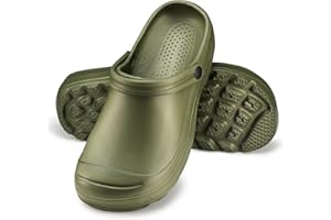 ESTRO Zuecos Hombre Verano Jardín - Zapatillas Casa Verano Suecos Hombre Jardín Ligero Zuecos Sanitarios F08