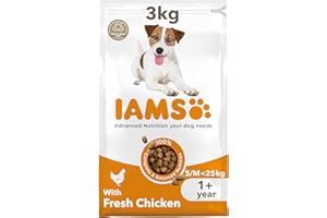 Iams For Vitality Karma dla Psów, Kurczak, 3 kg