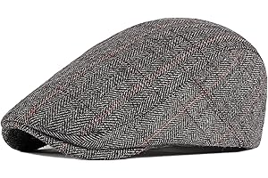 JAOAJ Boinas Hombre Gorras Plana Vintage Gorra Irlandesa Beret Cap Gorra de Vendedor de Periódicos Ajustable Cabbie Gorras Trucker Newsboy Flat Cap