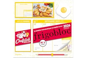 Frigobloc Hebdomadaire 2026 Chefclub (de sept. 2025 à déc. 2026)