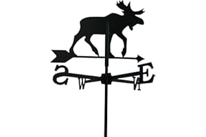 SVENSKAV Wetterfahne 37x65cm Motiv Elch klein schwarz Stahl Windspiel 4073