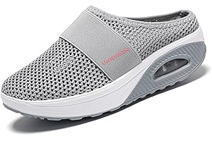 GILTPEAK Ortopedyczne buty damskie Air Cushion, dla cukrzyków, buty Medicus z poduszką powietrzną, trampki, damskie ortopedyczne kapcie dla cukrzyków, buty trekkingowe, siateczkowe, oddychające sandały