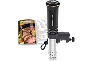 KitchenBoss Cuiseur Sous Vide,1100W, IPX7 Imperméable à l'eau,Calculateur d'Immersion de Cuisinière,Thermostat Réglable pour un Contrôle Précis de la Température
