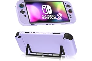 FANPL Coque pour Nintendo Switch 2 (2025), coque de protection pour Switch 2 et manette Joy Con - Solide et durable, ne tombe pas facilement (violet)