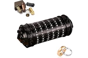 NEWUPZSI Da Vinci Code Cryptex Schlösser Geschenk männer Frauen Brief Passwort Code Lock Mini Cryptex Lock Romantische Lustige für Frauen Freundin Pärchen Mama Papa