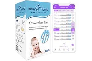 Easy@Home 25 Ovulationstest Kinderwunsch Fruchtbarkeitstest für Frauen Eisprung 25 mIU/ml, Zuverlässige Zyklus- und Fruchtbar