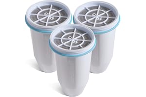 ZEROLIQUID Water Filter Cartridges Replacement Compatible with Zero Water Filter Jug ZR-017 ZP-010, Remove 99.9% Lead, Chlorine, Fluoride, Heavy Metals, PFOA/PFOS, BPA Free, TUV Certified, 6-Stage (3 Pack)
