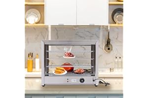 BURUIYOTEN Hot Counter Heat Display Cabinet Heat Container Food Warmer 4 Levels Food Heater Hot Counter Heat Counter Food Heater Commercial Food Incubator Warm Display Case Food Warmer