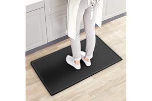 ‎FUNYKICH FUNYKICH Anti-Ermüdungs-Matte, Steh-Schreibtischmatte, Küchenbodenmatte, rutschfest, wasserdicht, Küchenteppich und Matten, Büro, Waschküche und Steh-Schreibtische (81.3x43.9x1.2 cm)