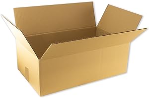 UTOPIA GOODS Pack 10 cajas Carton, 550x330x190 mm, Caja para Pedidos, Almacenaje, Envio, Paquetes, mudanza, Envios de Libros, Kit para mudanzas, grandes y baratas