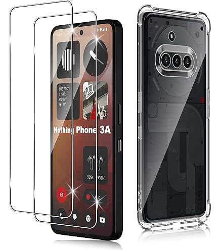 iVoler Cover Chiaro per iPhone 15 Pro con 2 Pezzi Pellicola Vetro