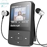 Mini Clip 8GB MP3 Player mit Silikon Hülle, Reflektierend Armband Tragbare 24 Stunden Wiedergabe Musik Player mit FM, von AGP