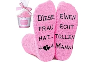 AONVEKI Valentinstag Jahrestag Geschenk für Sie, Hochzeitstag Geburtstag Geschenke für Frauen, Lustige Socken für Damen, Pärchen Geschenke für Frau Partner Freundin
