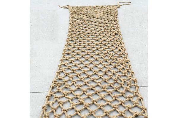Filet Décoratif en Corde pour Intérieur ou Extérieur,Sécurité Protection Chanvre Corde Filet, Anti-Chute Protection pour Garde-Corps D'escalier de Balcon pour Enfants Chat (1x2m)