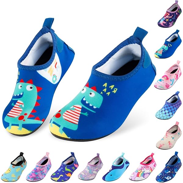 Chaussures Aquatiques Enfants Garçons Filles - Séchage Rapide Antidérapantes Pour Piscine Plage Et Surf