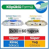 Sleepy Easy Clean S&uuml;per Yağ &Ccedil;&ouml;z&uuml;c&uuml;&amp;Kire&ccedil; S&ouml;k&uuml;c&uuml; Havlu Karma Paket 2X30 (60 Yaprak)