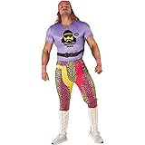 Morph Licensed Classic WWE Macho Man Randy Savage Purple Adults Halloween Costume - X-Large