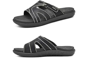 KuaiLu Ciabatte Donna Ortopediche Moda Leggere Comode Supporto Arco Plantare Doccia Sandali Estive Spiaggia Piscina Aperte Mare Pantofole Antiscivolo Gomma Suole Scarpe