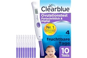 Clearblue, Kinderwunsch Ovulationstest Fortschrittlich Digital Fruchtbarkeitstest für Eisprung Tests, Stück, 10 stück, (Pack 