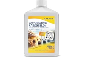 MAXXI CLEAN Lave Glace Voiture Traitement Anti Pluie Pare Brise Technologie Hydrophobe, Bain et Miroirs 500 ml Insecte