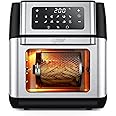 Innsky Friggitrice ad Aria 10 Litri, 10 in 1 Forno ad Aria Calda con LED Touch Screen, Friggitrice Senza Olio da 1500W, Frigg