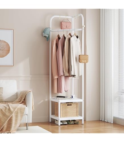 Étagère Porte-manteau En Rotin 30x25x35 - Amadeus - Beige - Bois - Achat & Prix