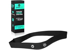 Powr Labs Heart Rate Monitor Chest Strap - ANT + Bluetooth Chest Heart Rate Monitor with Chest Strap - HRM Run Bike Cycling - Chest Strap Heart Monitor for Strava Zwift Wahoo Garmin Polar Peloton