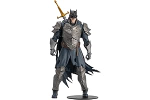 McFarlane Toys DC Multiverse 7" - Batman (Dark Knights of Steel) Action Figure - Incredibly Detailed 7” Scale Figure - Designed with Ultra Articulation - Includes Sword and Base