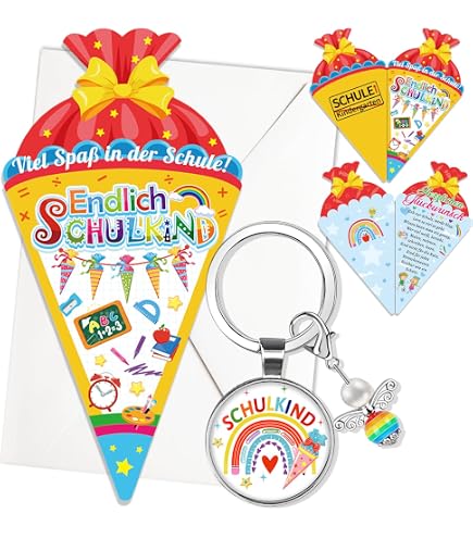 UK Greetings Schulanfangskarte Für Mädchen – Süßes Hasen-Motiv – Mit Glückwunsch-Umschlag