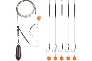 ‎OROOTL Handgefertigte Karpfenangeln Rigs Chod Rig Helicopter Rig Karpfen Gewichte Karpfenhaken Wirbel Clip Setup Karpfen Boilie Köder Rigs Karpfen Zubehör
